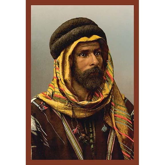Bedouin Chief of Palmyra- Fine Art Canvas Print (20" x 30")