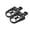 Black, variant on Motorcycle Footrests Heavy Duty Aluminum Alloy Enhanced Traction Surfaces Broad Compatibility Easy Installation 2pcs