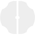 thumbnail image 4 of 12"OD x 1"ID x 4"C x 1"P Percival Architectural Grade PVC Contemporary Ceiling Medallion, Two Piece, 4 of 11