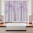 thumbnail image 2 of Ambesonne Butterfly Kitchen Curtains, Absurd Summer Animal, 55"x45", Lilac Blue Pink, 2 of 3