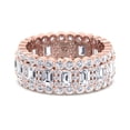 thumbnail image 2 of Trento - Round and Emerald Stacked Eternity Band, 2 of 3