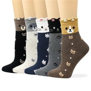 LIVEBEAR Korean Socks - Raccoon, Cat, Bear