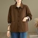 thumbnail image 1 of Ailaofu Womens Button Down Shirts Long Sleeve Collared Button Up Tops Casual Work Business Blouses, 1 of 7