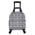 thumbnail image 4 of Urban Designs World Traveler Prints 18-inch Spinner Carry-On Luggage - Grey White Elephant, 4 of 6