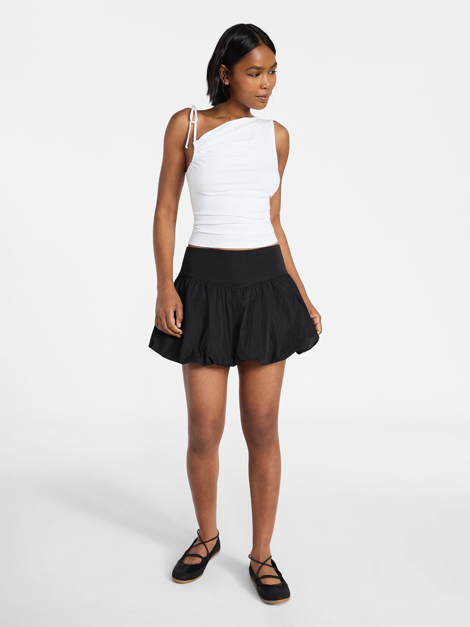 No Boundaries Bubble Tennis Skort, Women's XXS-XXL
