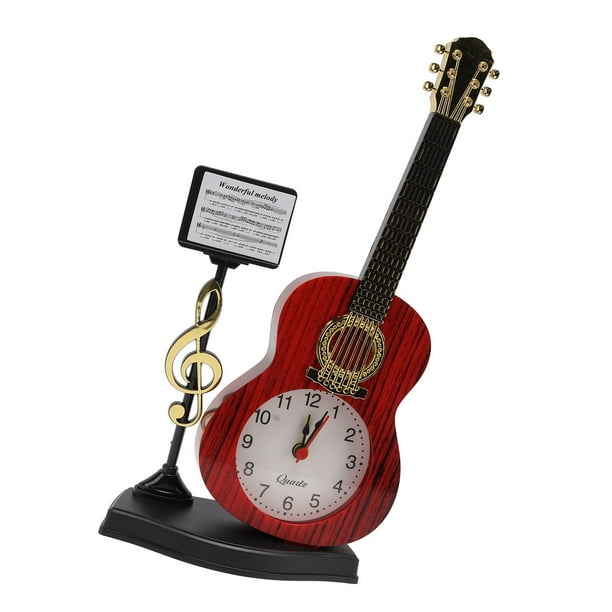 Violin Alarm Clock Unique Appearance Elegant Table Desk Clock ...