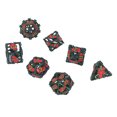 thumbnail image 1 of Juego de dados de rol, juego de dados poliédricos de 7 piezas Juego de dados de metal Dados poliédricos Diseño a prueba de futuro, 1 of 9