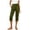 *Army Green, variant on VBVC Women's High Waist Pull On Capri Pants,Button Decor Stretch Cropped Pants for Women,Ladies Summer Straight Leg Work Trousers with Pockets,Army Green,S-2XL