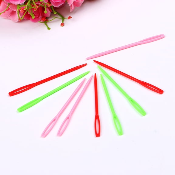 OFFIGAM 250Pcs Assorted Color Plastic Tube Knitting Needles Set for Knitting Crafts and Projects