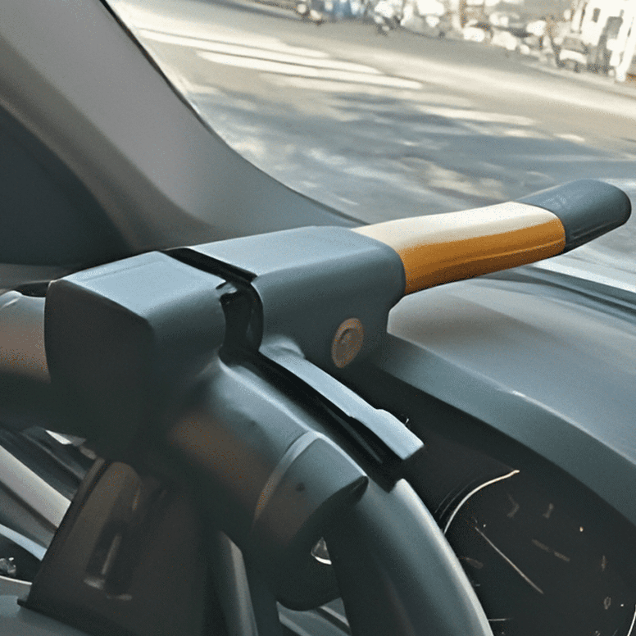 GJX 2026 New Car Anti-Theft Rod Steering Wheel Lock Universal Retractable Car Security Anti-Theft Steering Wheel Bar T-Lock,For Car,Suv,Truck,Parking,Travel