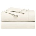 thumbnail image 1 of Royal Tradition Solid 300-Thread-Count, 100-Percent Cotton Percale Queen Bed Sheets Set, Ivory, 1 of 1