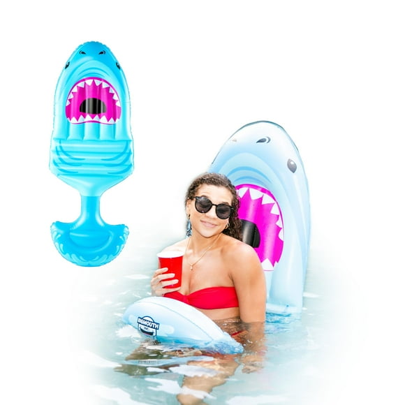 Sillín inflable Big Mouth Inc., con forma de tiburón, de Pool Float