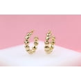 thumbnail image 2 of 18K Gold Filled Puffy Heart Open Hoop Earrings (K56-57), 2 of 2