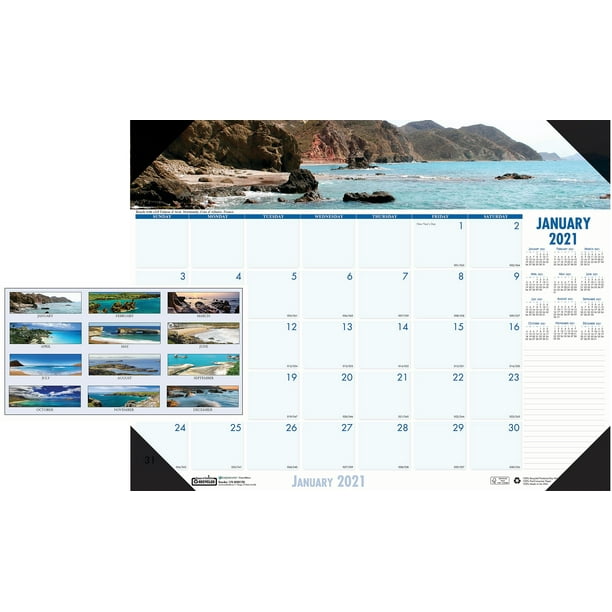 Blue Sky Desk Calendar 2025