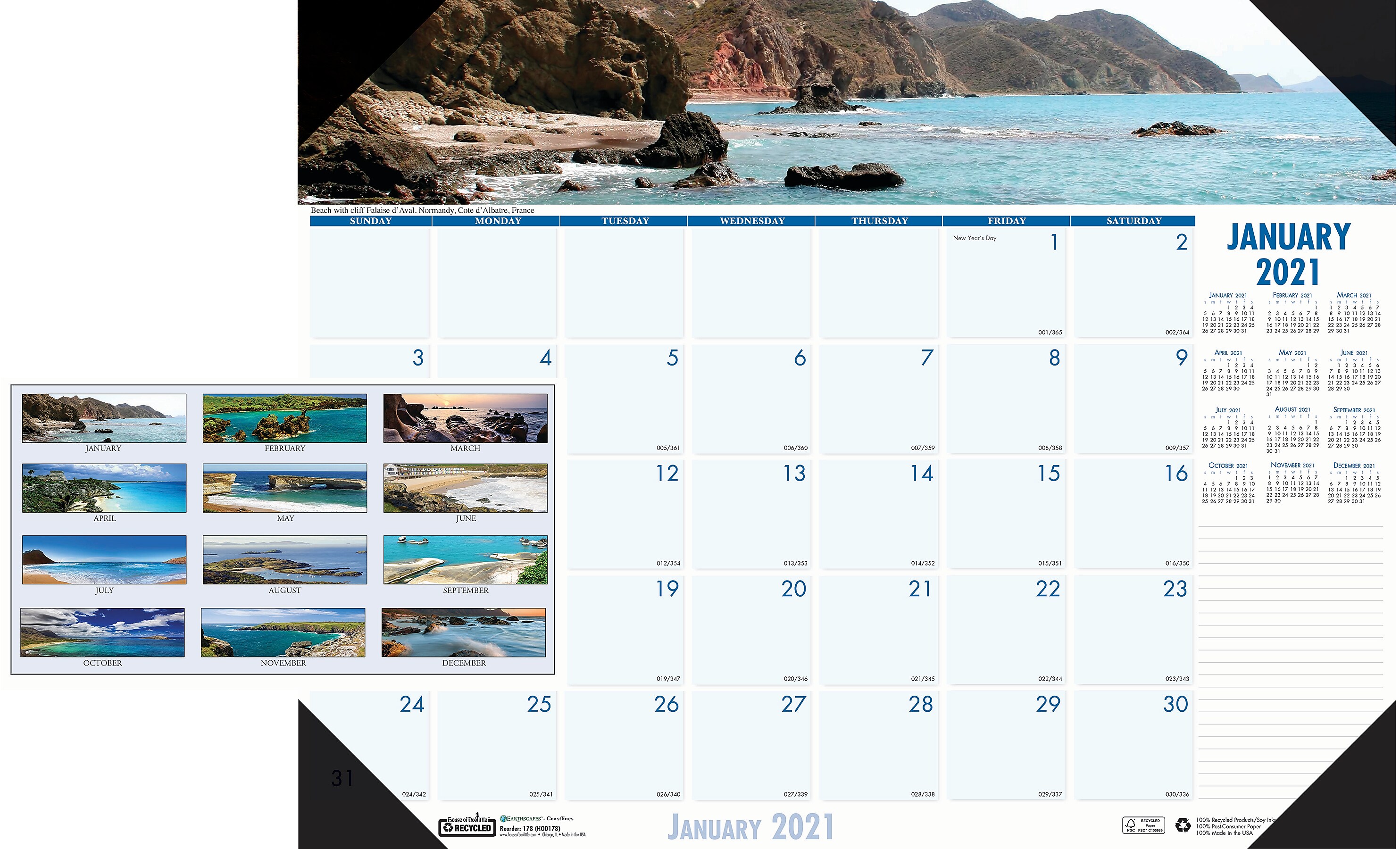 Blue Sky Desk Calendar Customize And Print