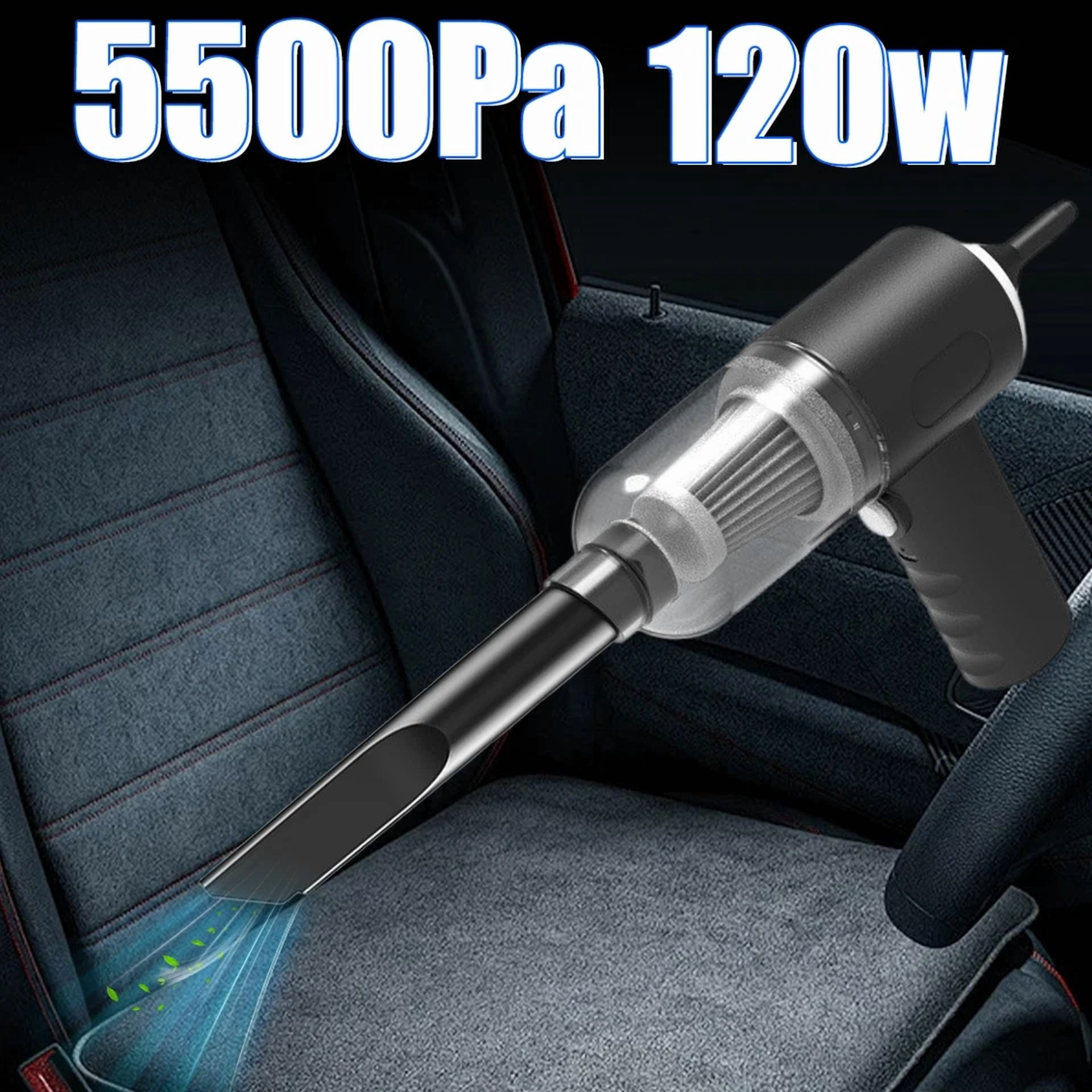 CRESTIN- 2 In 1 Compressed Air Duster Air Blower & Vacuum Cleaner Cordless Duster Blower