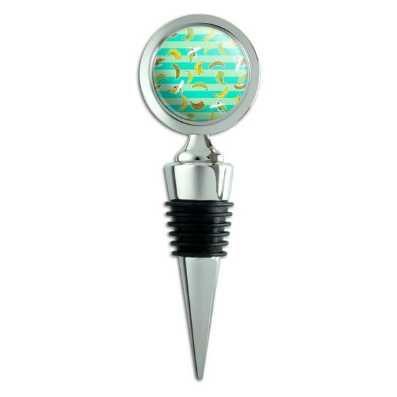 Ripe Bananas Pattern Wine Bottle Stopper