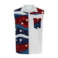 thumbnail image 3 of Dresfit Patriotic Tank Tops for Men Sleeveless Lapel Cowboy Shirts 2026 Summer Usa Flag Graphic Shirt Button Down Stars and Stripes 4th Of July Tees Blue 3XL, 3 of 4