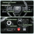 Garvee 12V 7AH Kids Ride On Car Toy Officially Licensed Toyota Tacoma Battery Powered Electric Truck Remote Control Spring Suspension Eva Tires Usb Musi