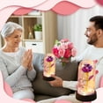 thumbnail image 4 of Light-Up Eternal Rose in Glass Dome, Preserved Rose Gift for Women, Birthday and Valentine's Day Gift for Mom, Wife, and Girlfriend, 4 of 6