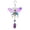 B002- B, variant on Hanging Butterfly Wind Chime Ornament, Hanging Butterfly Decorations, Outdoor Butterfly Decor, Butterfly Outdoor Decor, 11X6 Inch 1Pc Metal Craft Hanging Accent for Home Outdoor