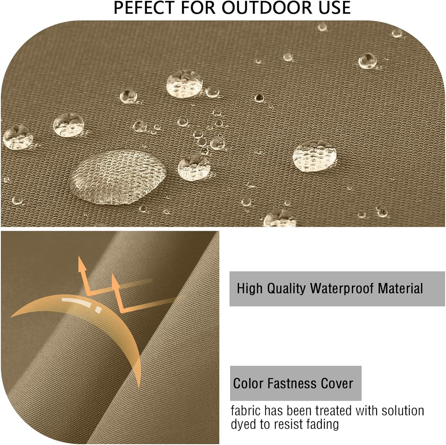 Outdoor Cushions for  Furniture Waterproof Deep Seat Replacement Chair Cushions Garden Lawn Backyard Deck Set