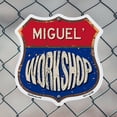 thumbnail image 4 of Miguel's Workshop 6 inch X 6 inch Shield Shaped Commercial Grade Plastic Sign Weather Resistant, UV Protected To last, Gift for Dads and Uncles Classic Americana Crafted in the USA, 4 of 6