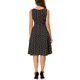 thumbnail image 3 of Vestido midi de gasa sin mangas con escote cuadrado y estampado floral para mujer Inspire Chic XS negro-amarillo, 3 of 6