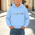 thumbnail image 2 of Nugftut Boys Sweatshirts Graphic Print Pullover Hoodies for Kids Casual Hooded Sweatshirts Size 9-10, 2 of 8