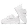 thumbnail image 5 of Toddler Shoes Baby Wide Barefoot Shoes Boy Girl Walking Shoes Non-Slip Minimalist Sneakers Comfort Zero Drop Tennis Outdoor Activities White 15-18 Months, 5 of 7