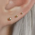 thumbnail image 4 of Plain Bead Flat Back Stud Earrings, 4 of 5