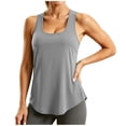 thumbnail image 3 of Yanchicy Tank Top for Women U Neck Sleeveless Quick Dry Stretch Loose Spring Summer Workout Athletic Casual Active Top, 3 of 7