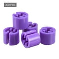 thumbnail image 3 of Uxcell Clothes Hanger Marker Blank Fit 3.5mm Rod for Garment Color Coding Purple 300 Pack, 3 of 5