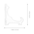 thumbnail image 2 of Weiweiguan 10pcs Clear Acrylic Easel Stands Coin Display Easel Mini Triangle Display Stand, 2 of 7