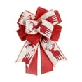 thumbnail image 2 of Fwttom Christmas Bows, 7.87" x 11.81" Stiff Shape Large Christmas Tree Bows, Holiday Theme Christmas Bows for Tree, Wedding, Windows, Home Christmas Ornaments, 2 of 6