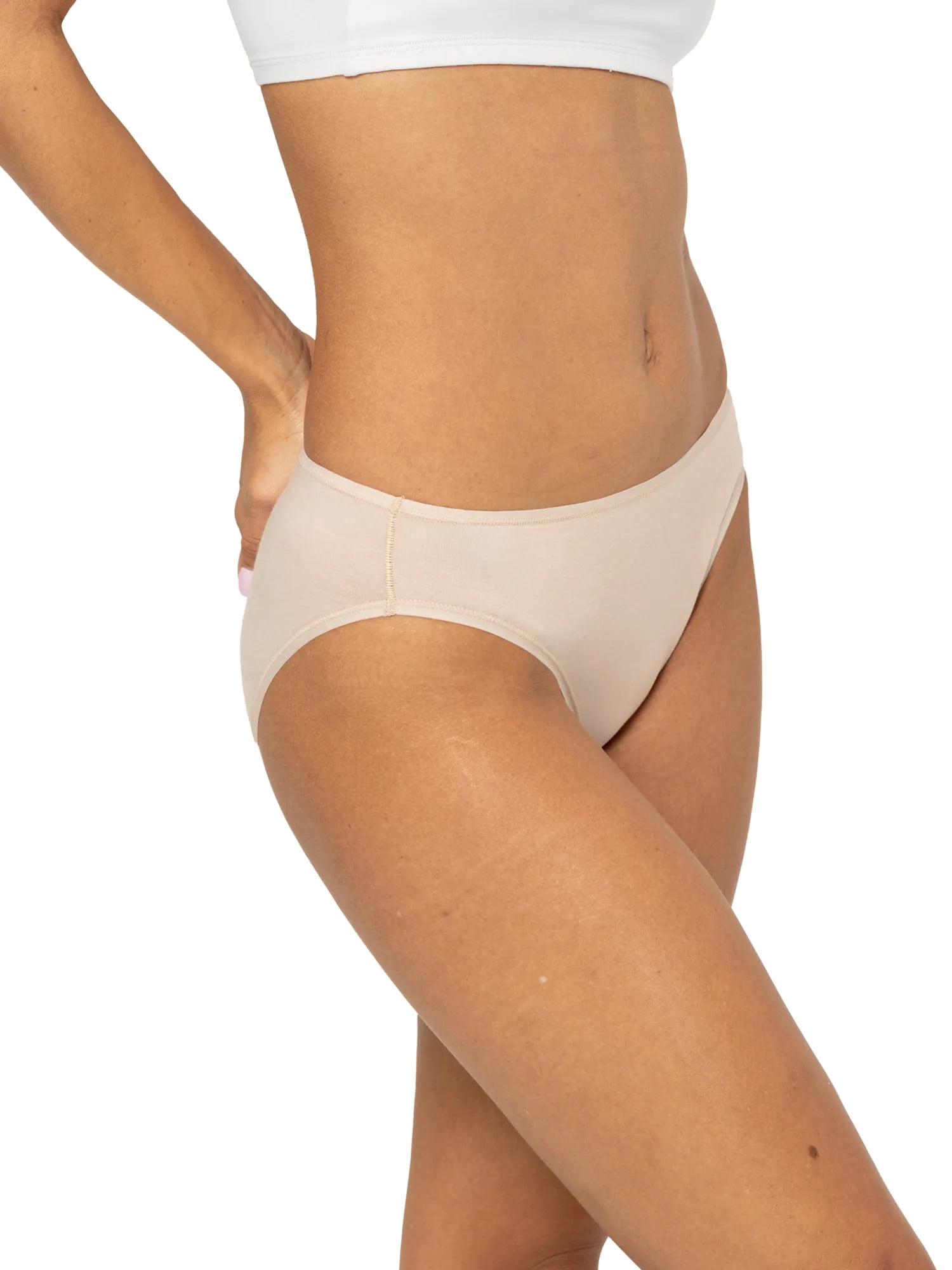 Fruit of the Loom Women's Underwear, Cotton Stretch Panties 6-Pack, Sizes S-3XL
