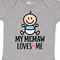 thumbnail image 4 of Inktastic My Memaw Loves Me Baby Boy Boys Baby Bodysuit, 4 of 5