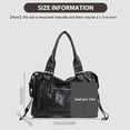 thumbnail image 5 of Sunyuer Crossbody Tote Bags for Women, Vintage Washed Leather Large Handbag, Y2K Hobo Bag, Vintage Shoulder Bag Motorcycle Bag, 5 of 9