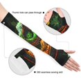 thumbnail image 3 of ALAZA Dinosaur with Fire UV Sun Protection Arm Sleeves UPF 50+ Compression Cooling Sleeve 1 Pair, 3 of 7