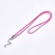 thumbnail image 2 of Waxed Cord Necklace Making with Zinc Alloy Lobster Clasps Platinum Deep Pink 17.8 inch~18 inch(45.5~46cm) 2mm, 2 of 3