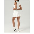 thumbnail image 6 of PISONIC 2 Piece Tennis Dress for Women Pleated Tennis Skirt Sleeveless Racerback Padded Crop Top Golf Workout Outfits, 6 of 6