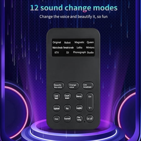 Rollbacks & More S9 Voice Changer 12 Changing Modulator with Adjustable Functions Phone Computer Sound Card Mic Tool