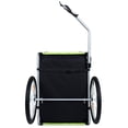 thumbnail image 6 of ZephyPaws Bike Dog Trailer,Carrier for Small and Large Pets up to 66 lbs,Easy Folding Cart Frame,Quick Release Wheel, Universal Bicycle Coupler,Washable Non-Slip Lining,Black Green, 6 of 8