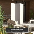 thumbnail image 2 of Red Lantern 6 ft. Tall Woven Fiber Outdoor All Weather Room Divider - 3 Panel - White, 2 of 8