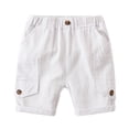 thumbnail image 3 of MXIEZI Baby Boys Cotton Shorts 1-8 Years old Kids Elastic Shortie Shorts Toddler Summer Pocket Pants Shorts, 3 of 7
