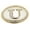 Initial Letter U, variant on Initial A Monogram Belt Buckle Letter Alphabet Western Cowboy Rodeo Texas Mirror