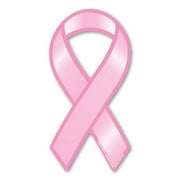 Breast Cancer Plain Pink Mini Ribbon Magnet