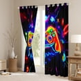 thumbnail image 3 of Homewish Cartoon Game Console Black Out Curtains for Kids, Neon Mystic Galaxy Curtains Pack of 2 (42x63 Each), Chic Gamepad Gamer Bedroom Curtains, Living Room Curtains Decor, 3 of 5