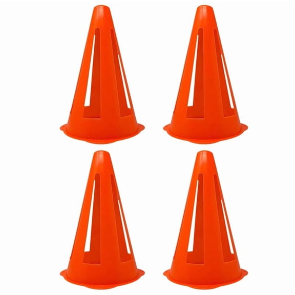 Rollbacks & More Plastic Cones - Mini Sports for Drills Practice Flexible Orange Goal Training Games 9 Inches