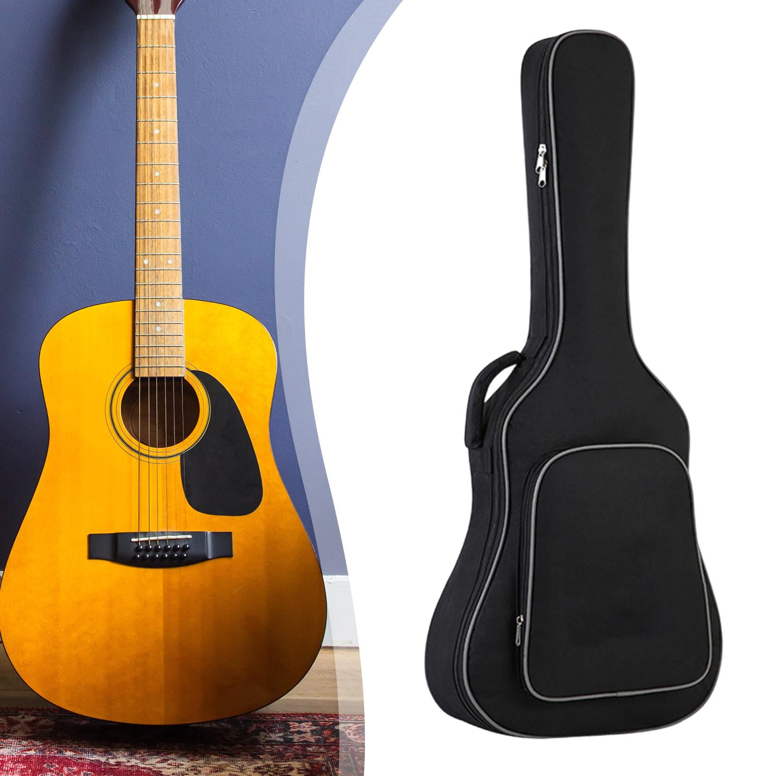 Guitar Bag Gig Bag Backpack Canvas Water Resistant Lightweight Shockproof for Electric Acoustic Guitar